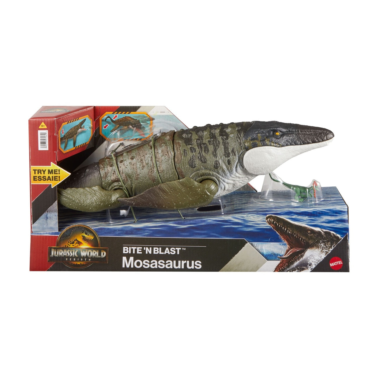 Produktbild Jurassic World: Rebirth Actionfigur Bite 'n Blast Mosasaurus 65 cm