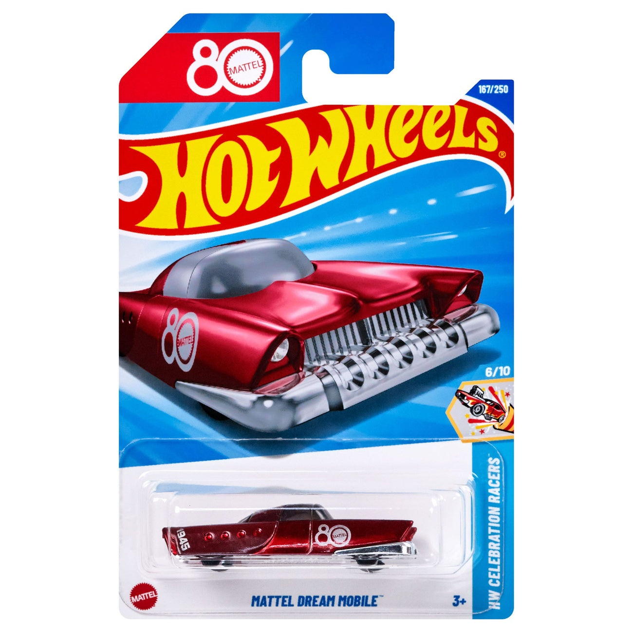 Produktbild Hot Wheels HW Celebration Racers Diecast Modellauto 1/64 80th Anniversary Mattel Dream Mobile