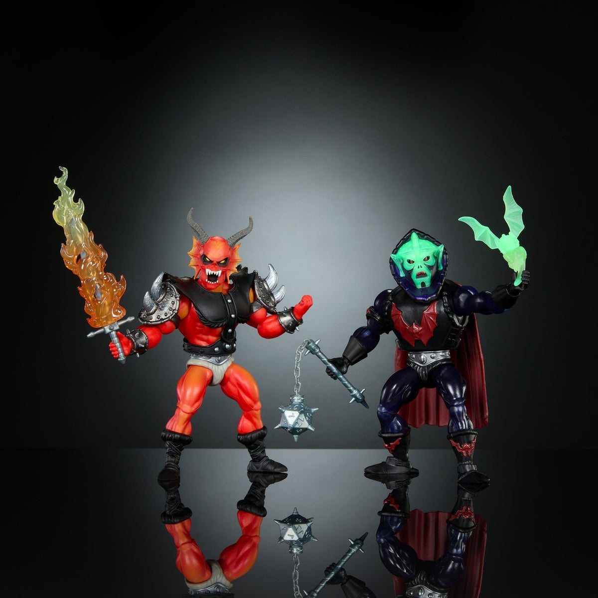 Produktbild Masters of the Universe x Stranger Things Origins Actionfiguren 2er-Pack Hordak & Hellfire-Man 14 cm