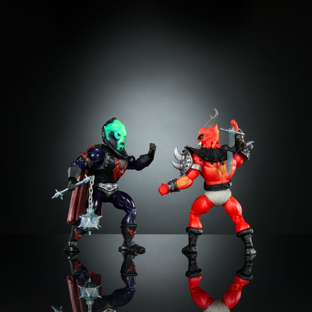 Produktbild Masters of the Universe x Stranger Things Origins Actionfiguren 2er-Pack Hordak & Hellfire-Man 14 cm