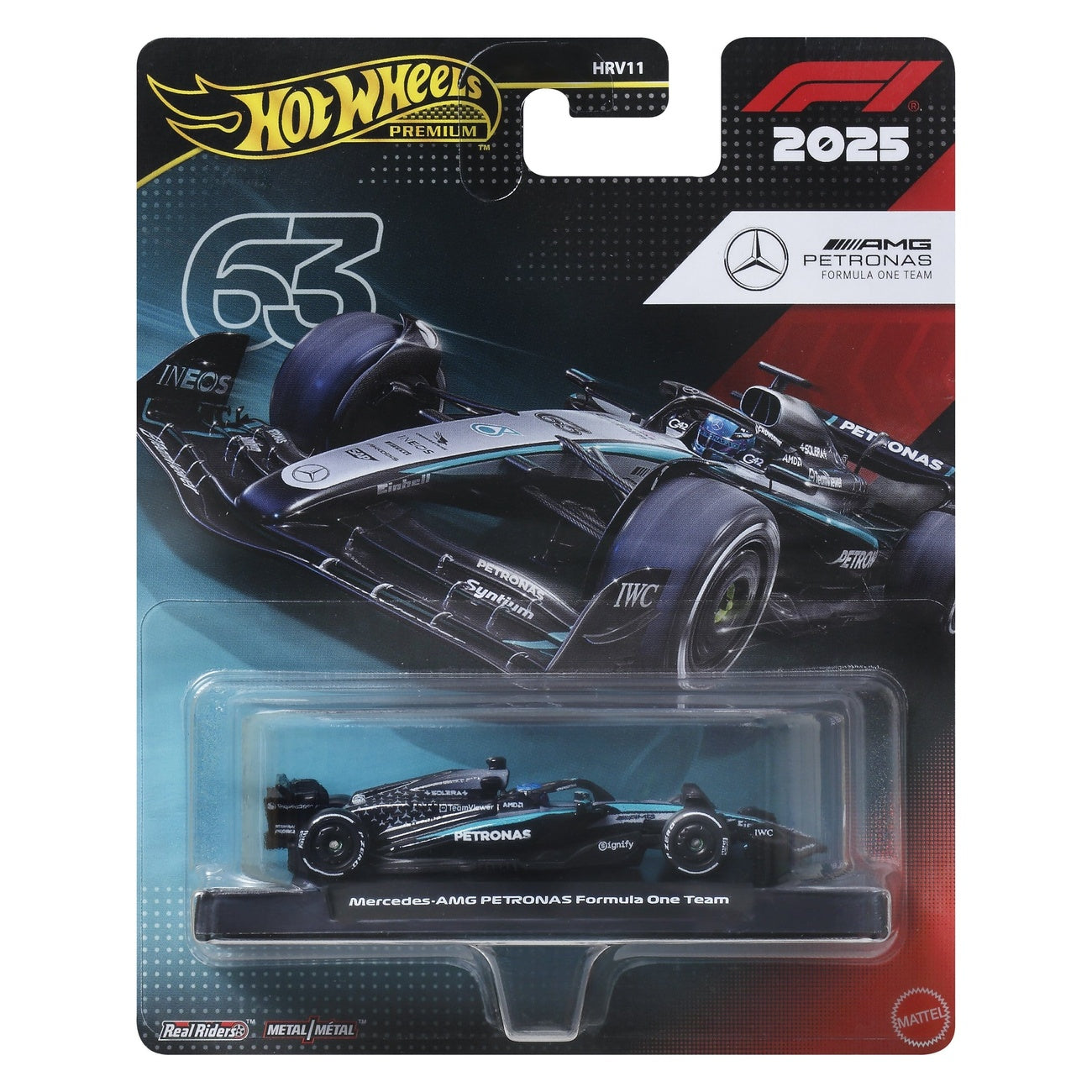 Produktbild Formel 1 Hot Wheels Premium Die-Cast Fahrzeug 1:64 Team Mercedes Benz: Driver 1