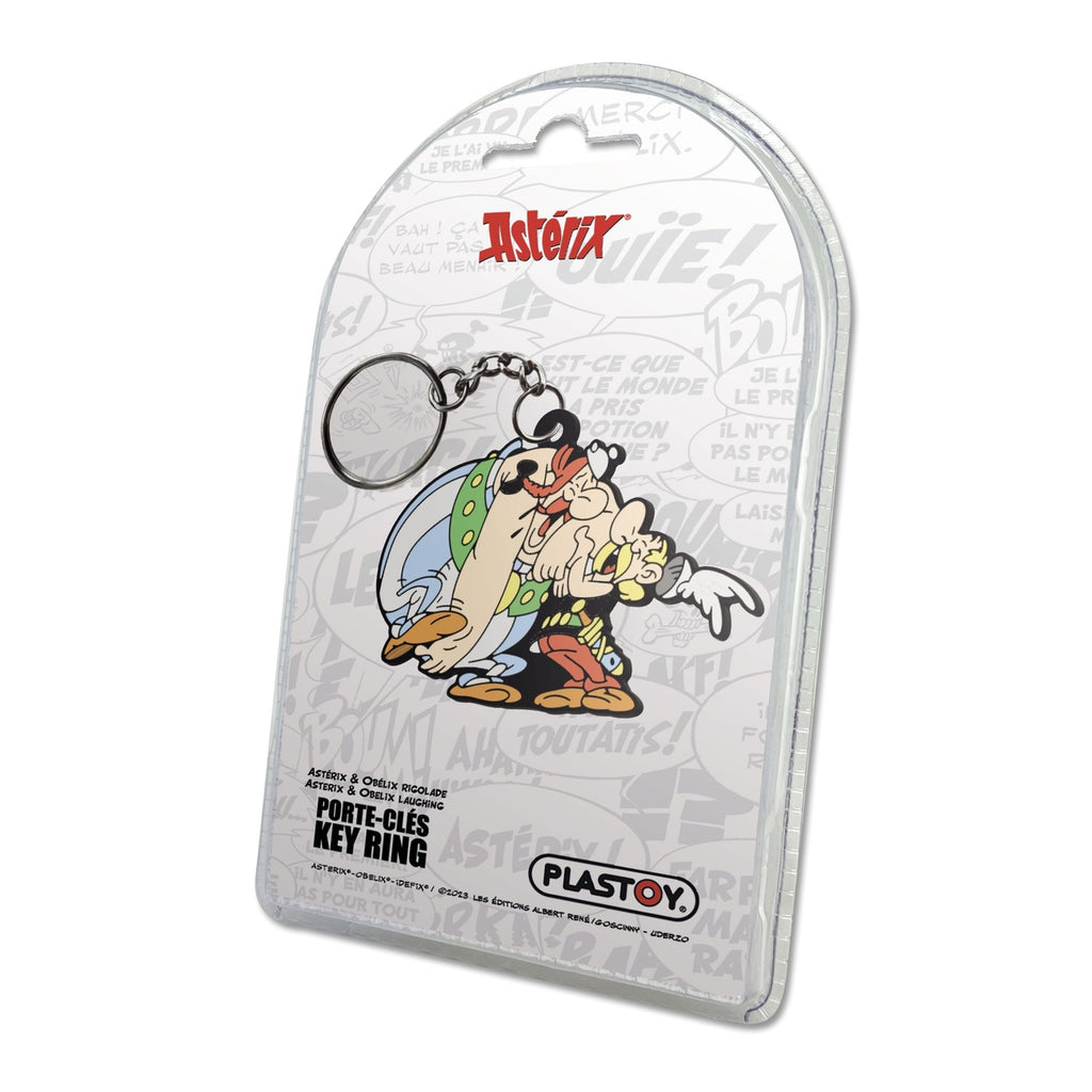Produktbild Asterix Schlüsselanhänger Asterix & Obelix Laughing 9 cm