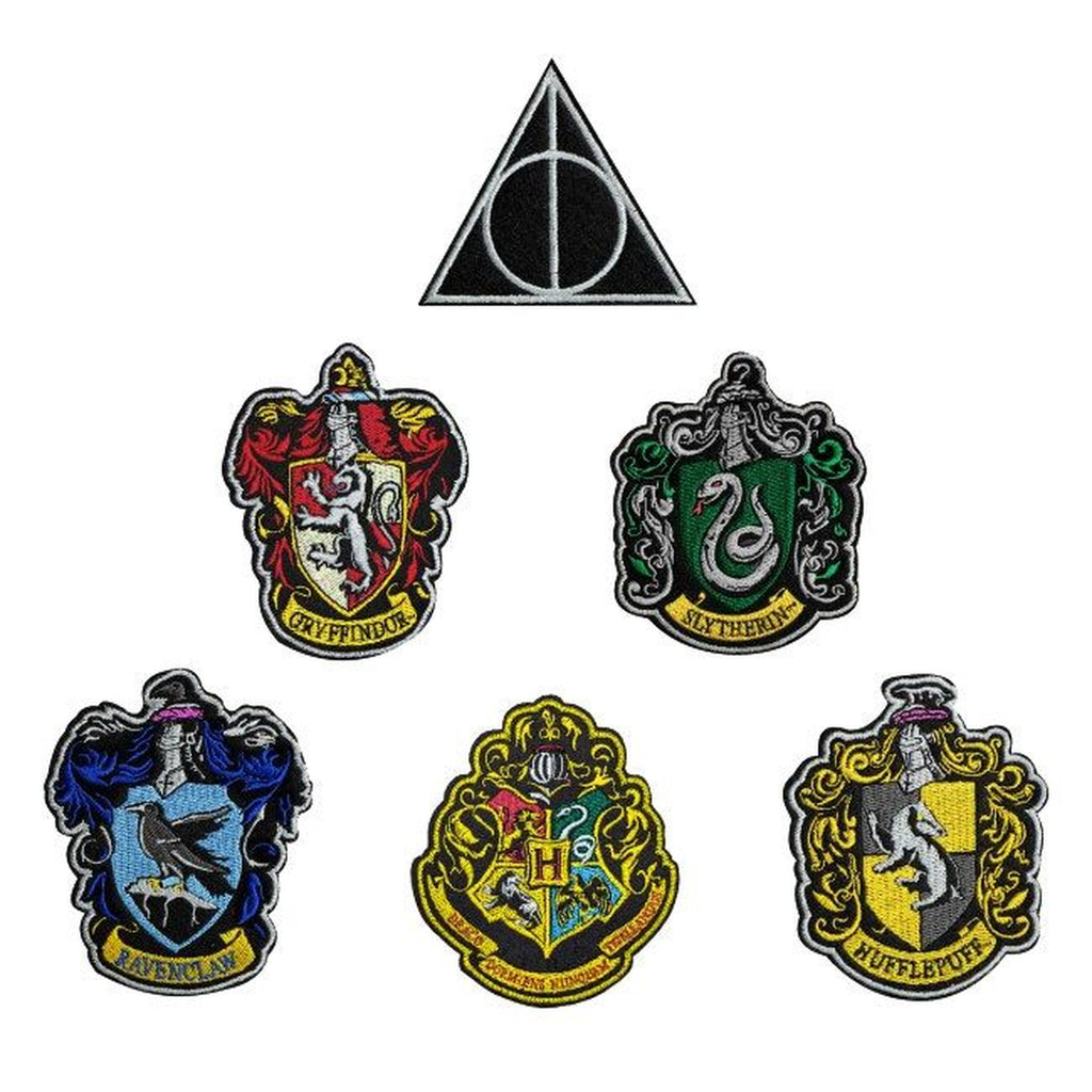 Produktbild Harry Potter Aufnäher 6er-Pack Hauswappen