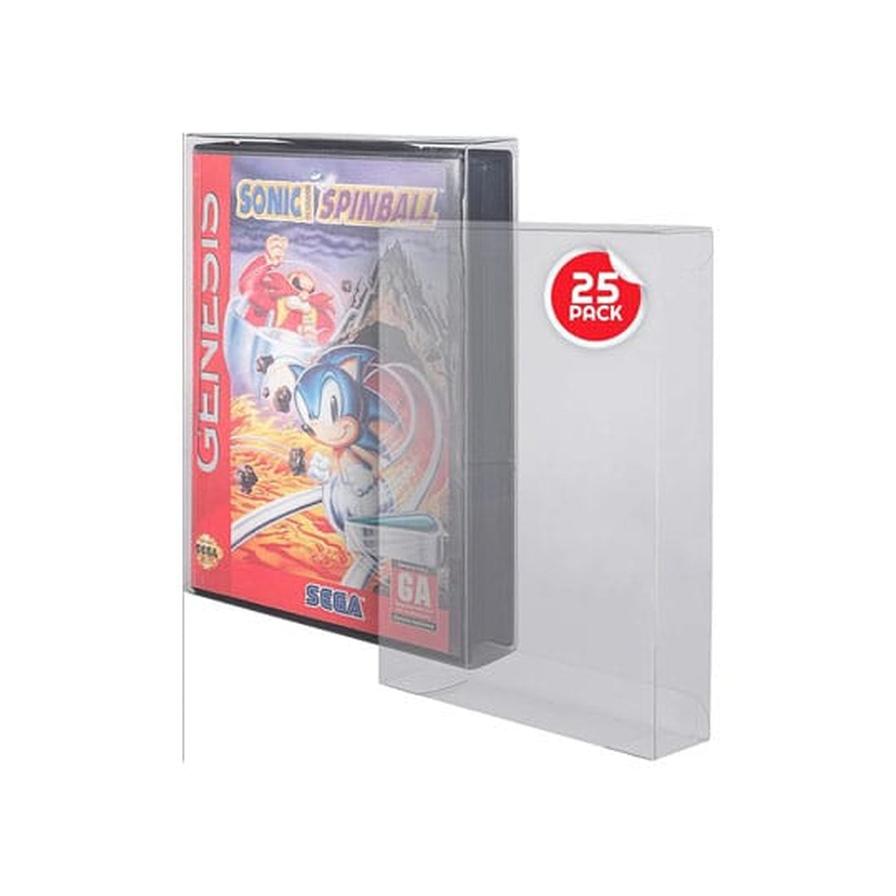 Produktbild PET Gehäuse 25er-Pack für Sega Genesis Spiele