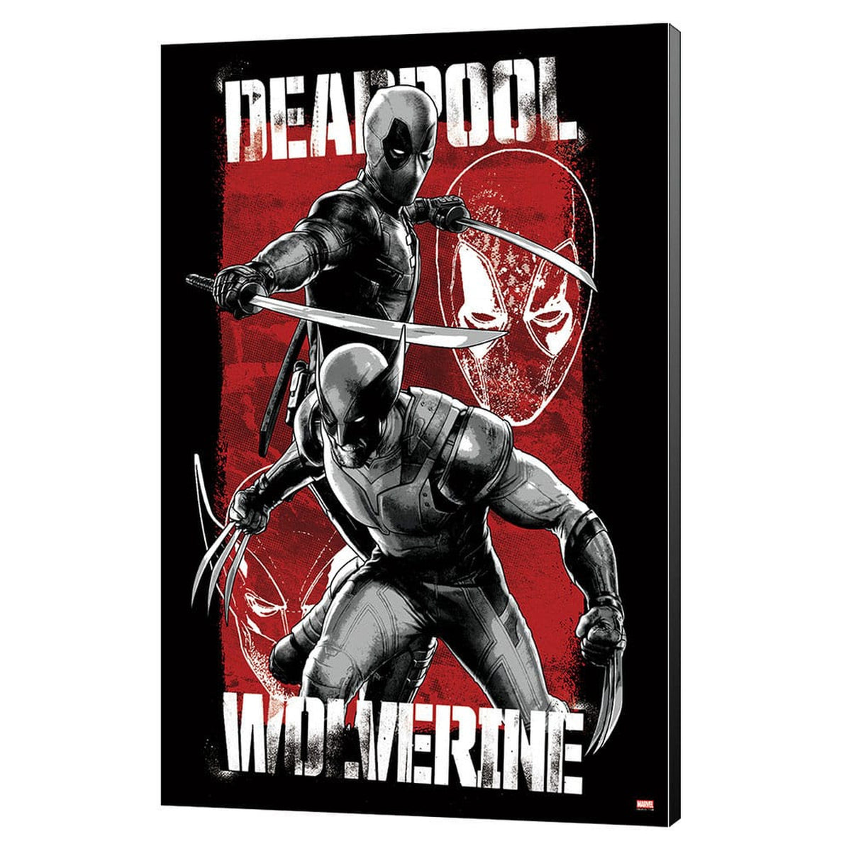 Produktbild Marvel Holzdruck Deadpool & Wolverine 03 Maximum Effort 35 x 50 cm