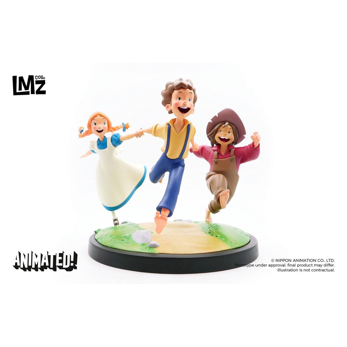 Produktbild Tom Sawyers Abenteuer Animated! Statue Tom, Huck & Becky 23 cm