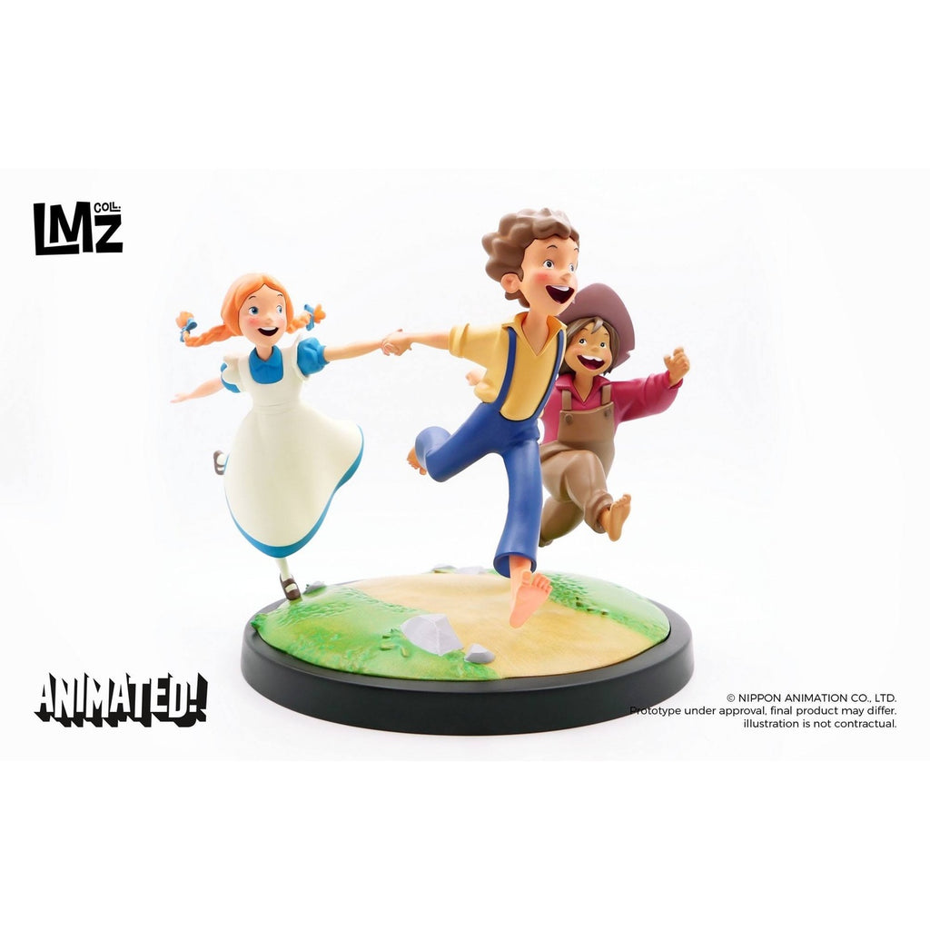 Produktbild Tom Sawyers Abenteuer Animated! Statue Tom, Huck & Becky 23 cm