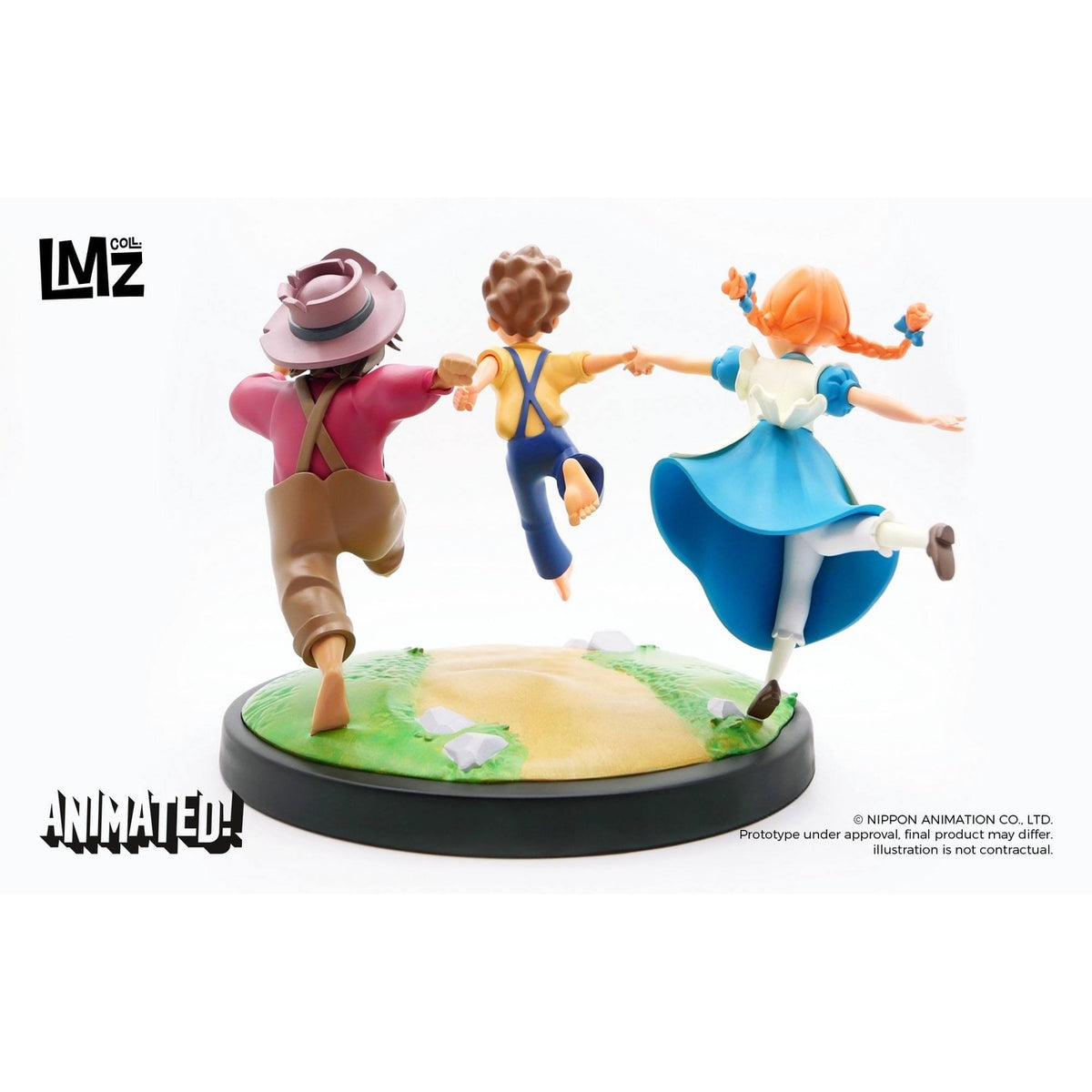 Produktbild Tom Sawyers Abenteuer Animated! Statue Tom, Huck & Becky 23 cm