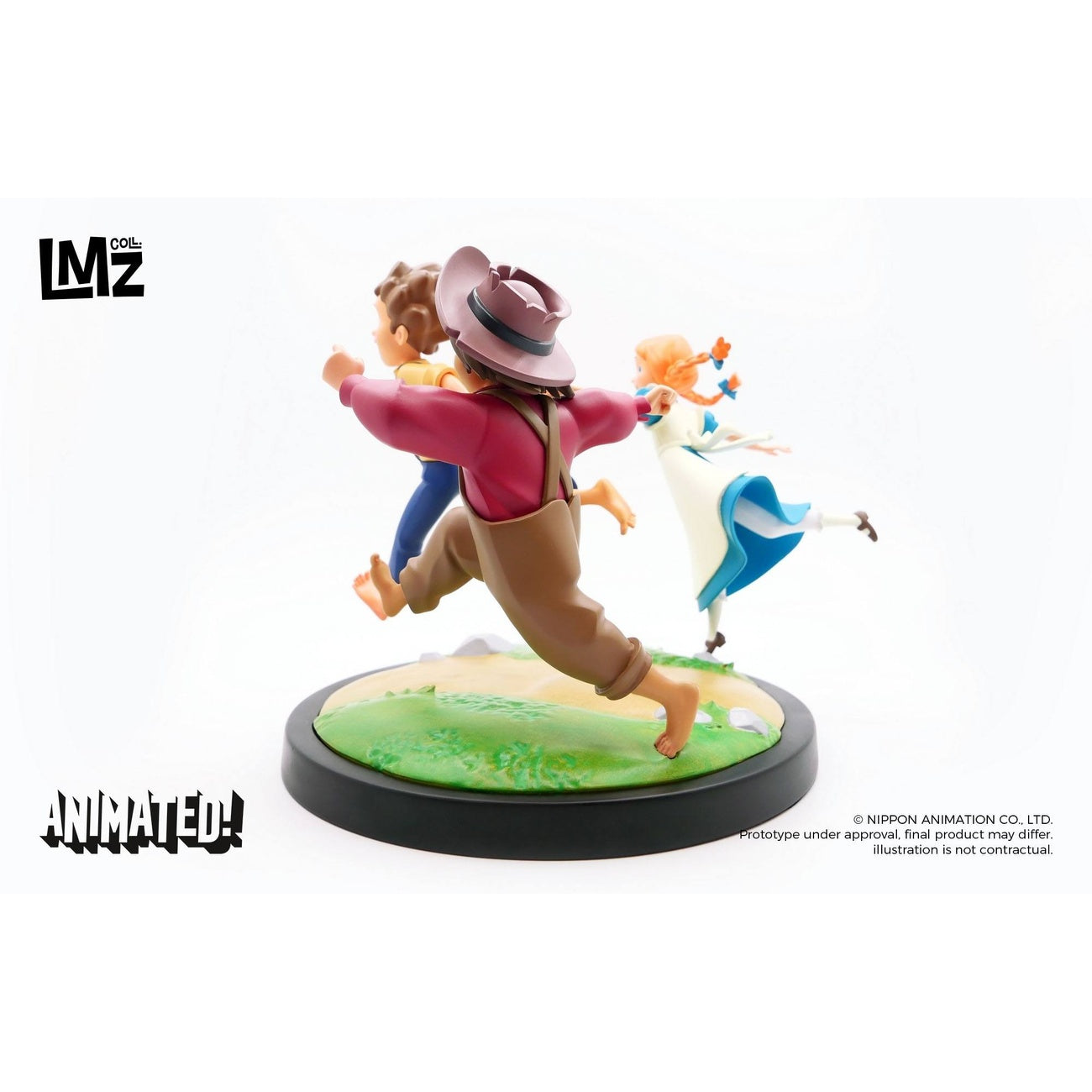 Produktbild Tom Sawyers Abenteuer Animated! Statue Tom, Huck & Becky 23 cm