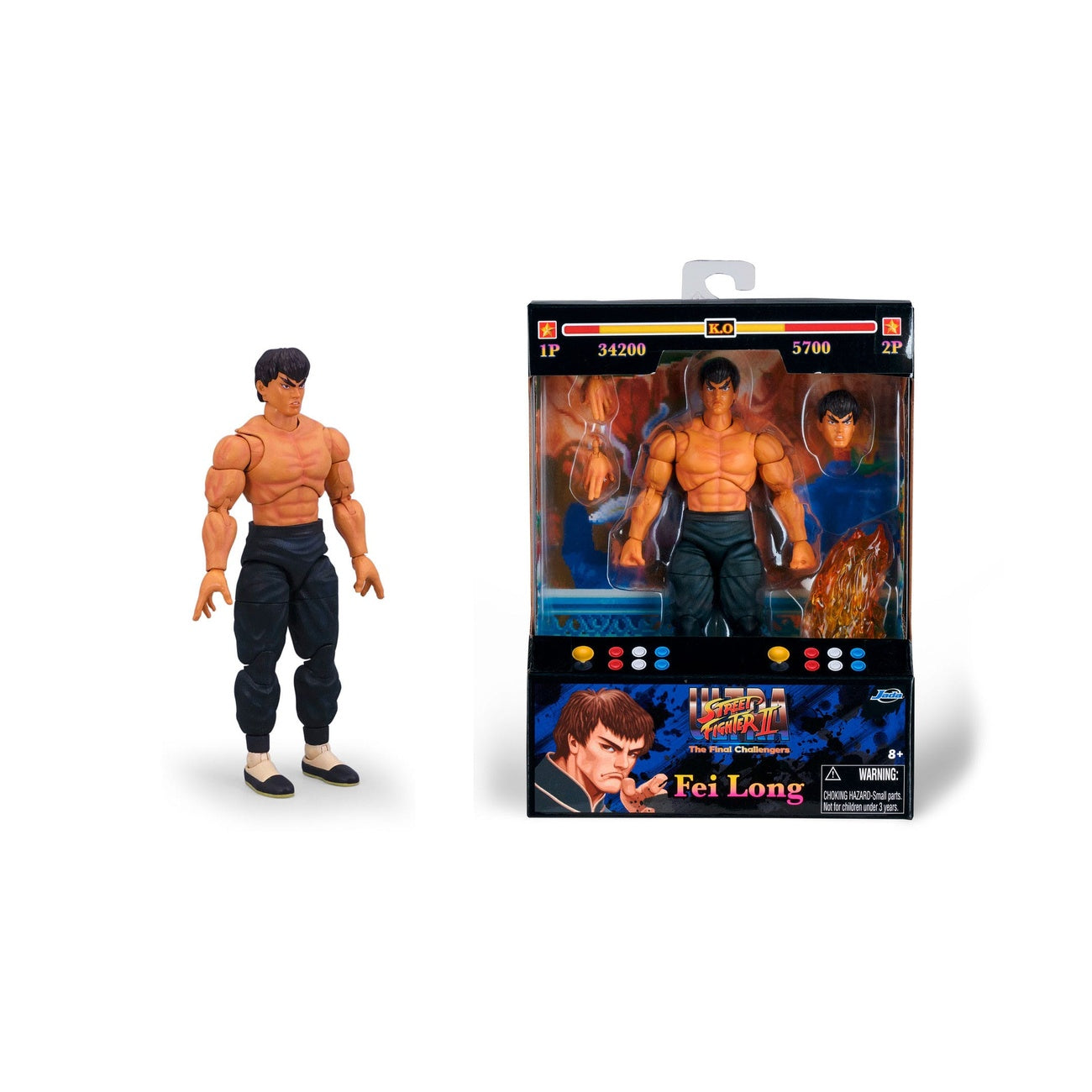 Produktbild Ultra Street Fighter II: The Final Challengers Actionfigur 1/12 Fei-Long 15 cm