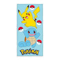 Produktbild Pokémon Velours-Handtuch Pikachu & Schiggy 75 x 150 cm