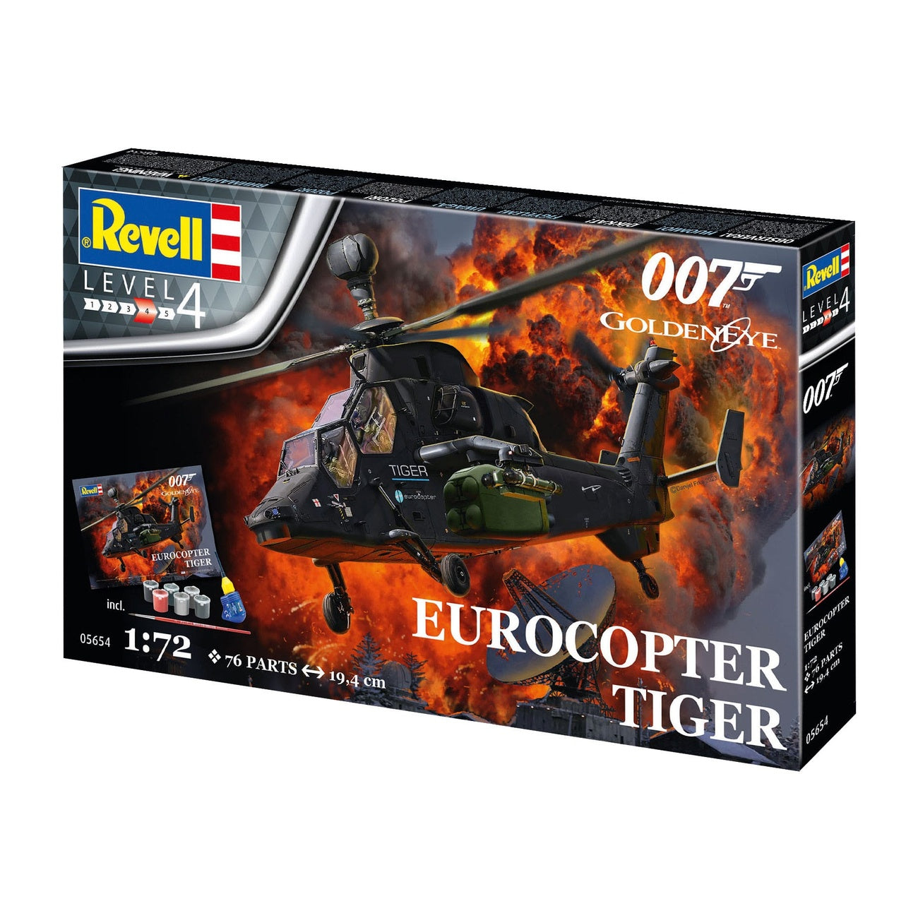 Produktbild James Bond Modellbausatz Geschenkset 1/72 Eurocopter Tiger (GoldenEye)
