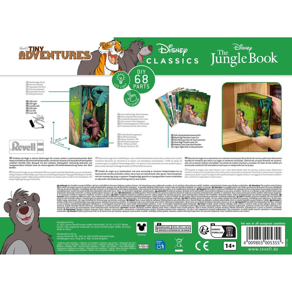 Produktbild Disney Tiny Adventures Book Nook Mini-Diorama Das Dschungelbuch 23 cm