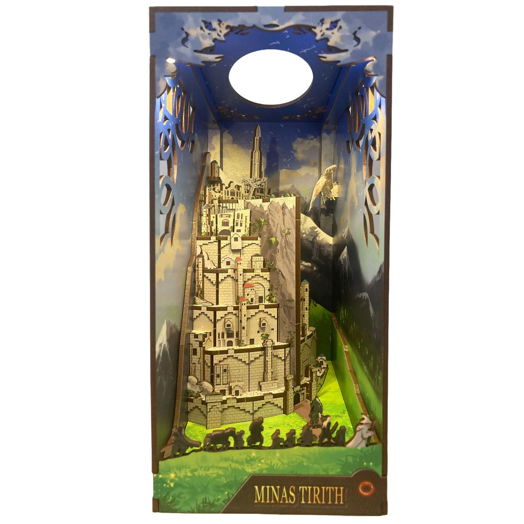 Produktbild Der Herr der Ringe Tiny Adventures Book Nook Mini-Diorama Minas Tirith 23 cm