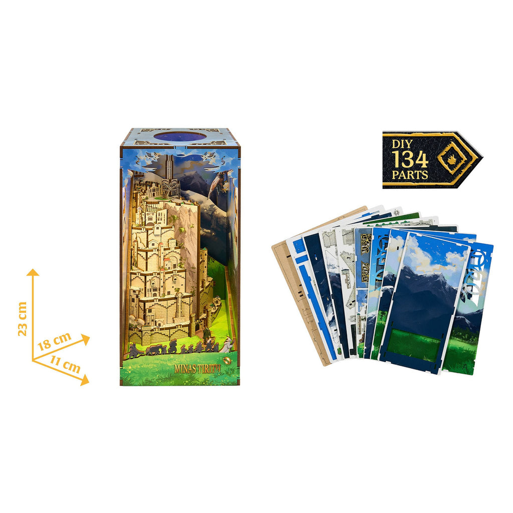 Produktbild Der Herr der Ringe Tiny Adventures Book Nook Mini-Diorama Minas Tirith 23 cm