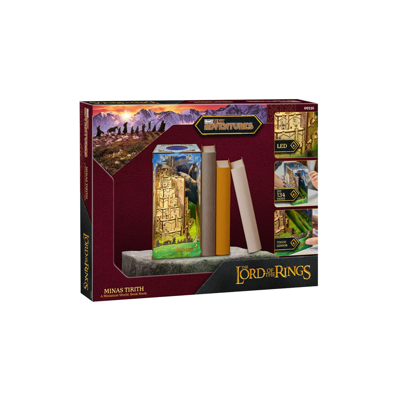 Produktbild Der Herr der Ringe Tiny Adventures Book Nook Mini-Diorama Minas Tirith 23 cm