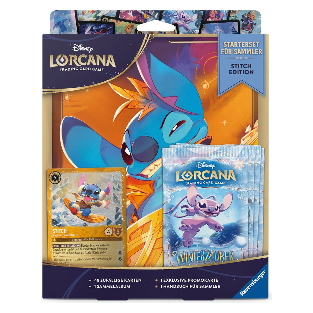 Produktbild Disney Lorcana TCG Starterset für Sammler Stitch Edition *Deutsche Edition*