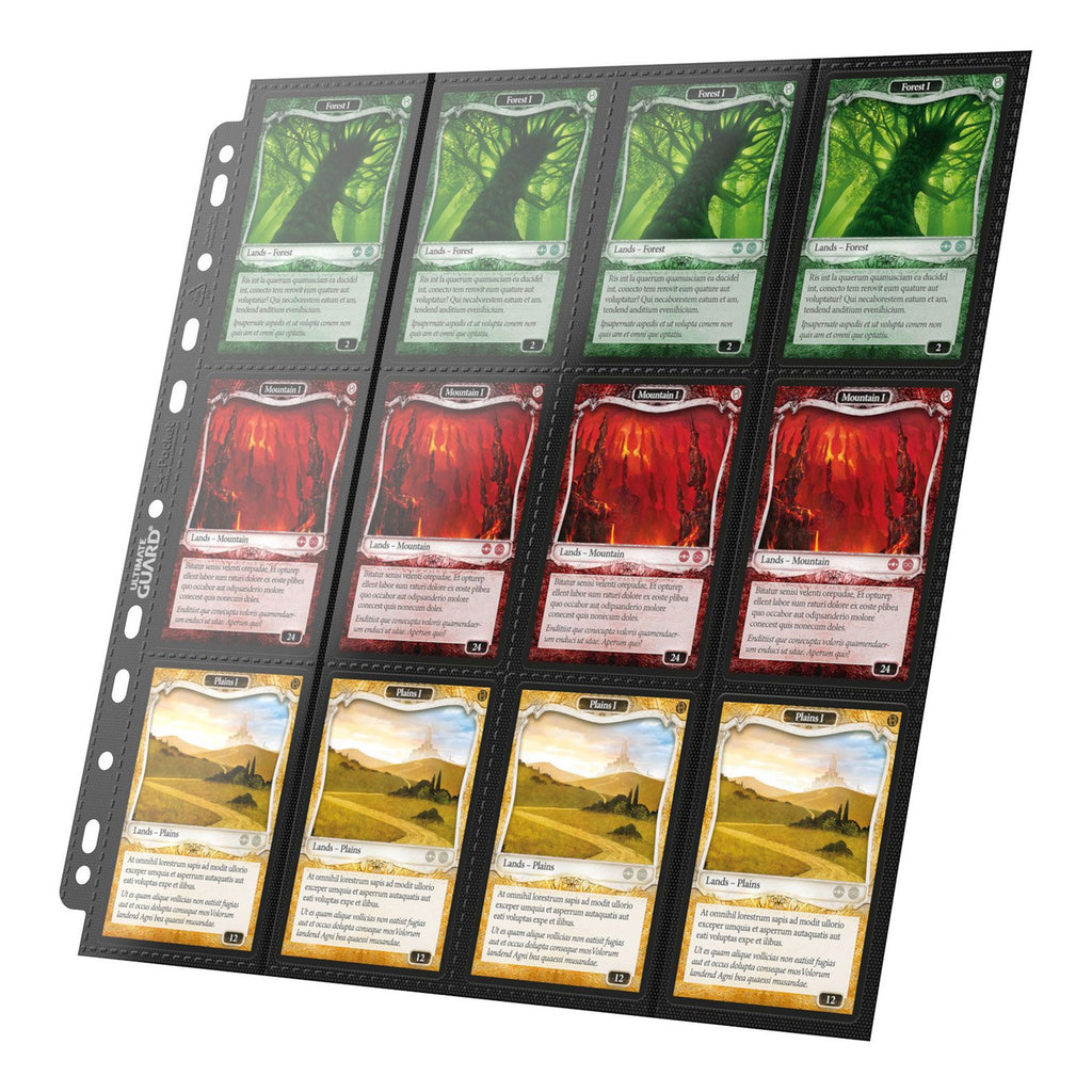 Produktbild Ultimate Guard 24-Pocket QuadRow Pages Side-Loading (10) - Black