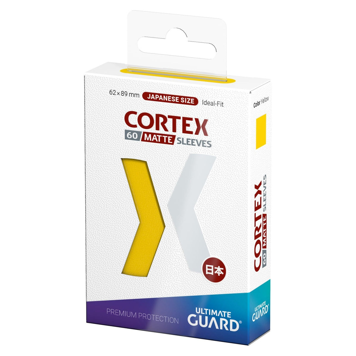 Produktbild Ultimate Guard Cortex Sleeves Matte Japanese Size (60) - Yellow