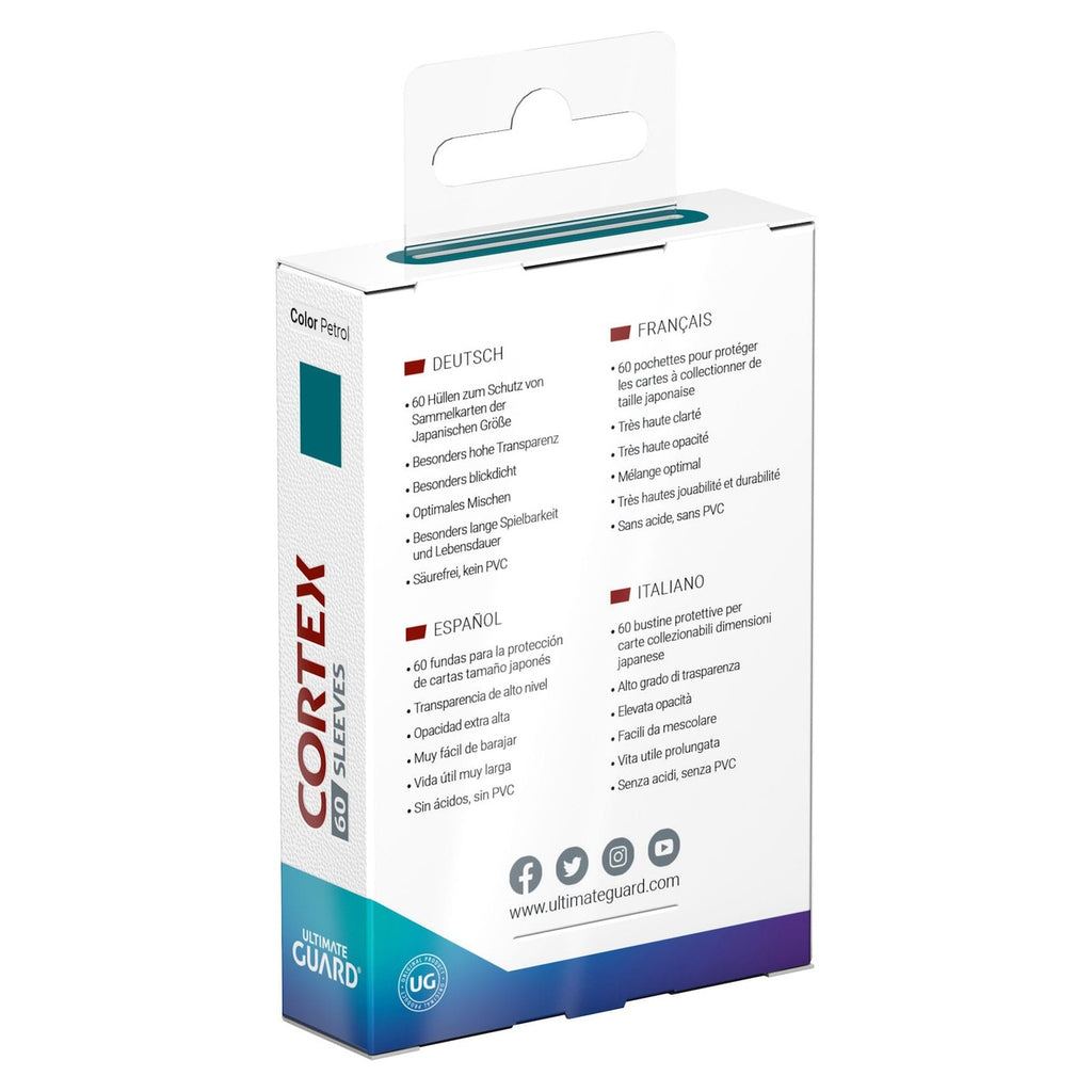 Produktbild Ultimate Guard Cortex Sleeves Japanese Size (60) - Petrol