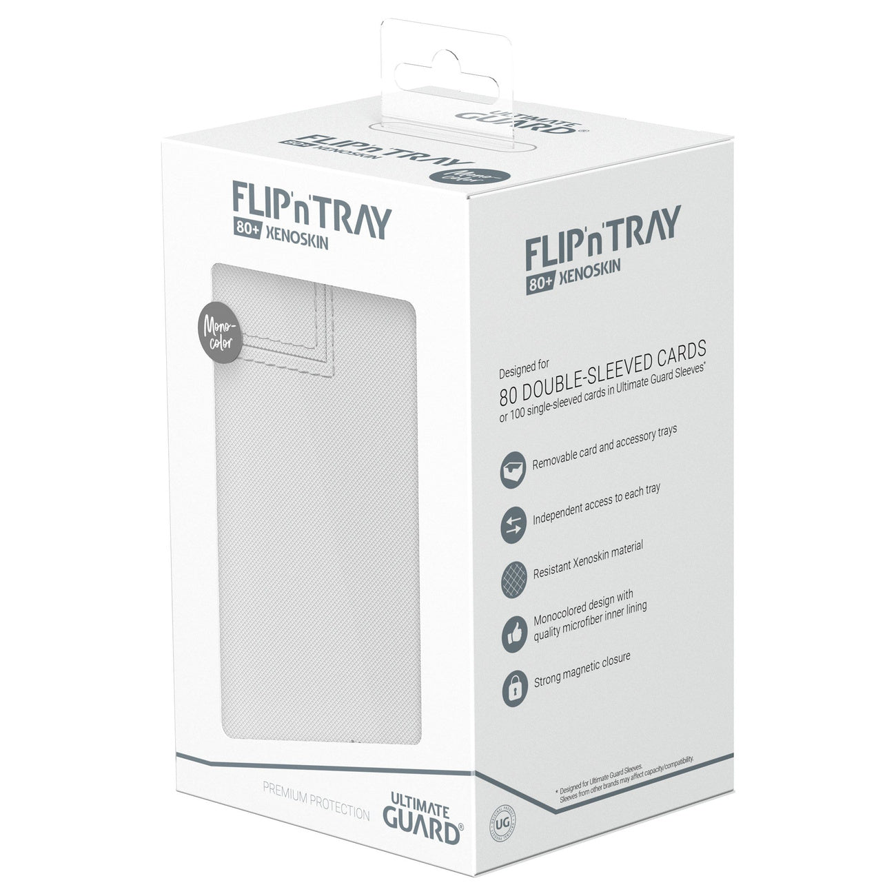Produktbild Ultimate Guard Flip'n'Tray 80+ Xenoskin - White