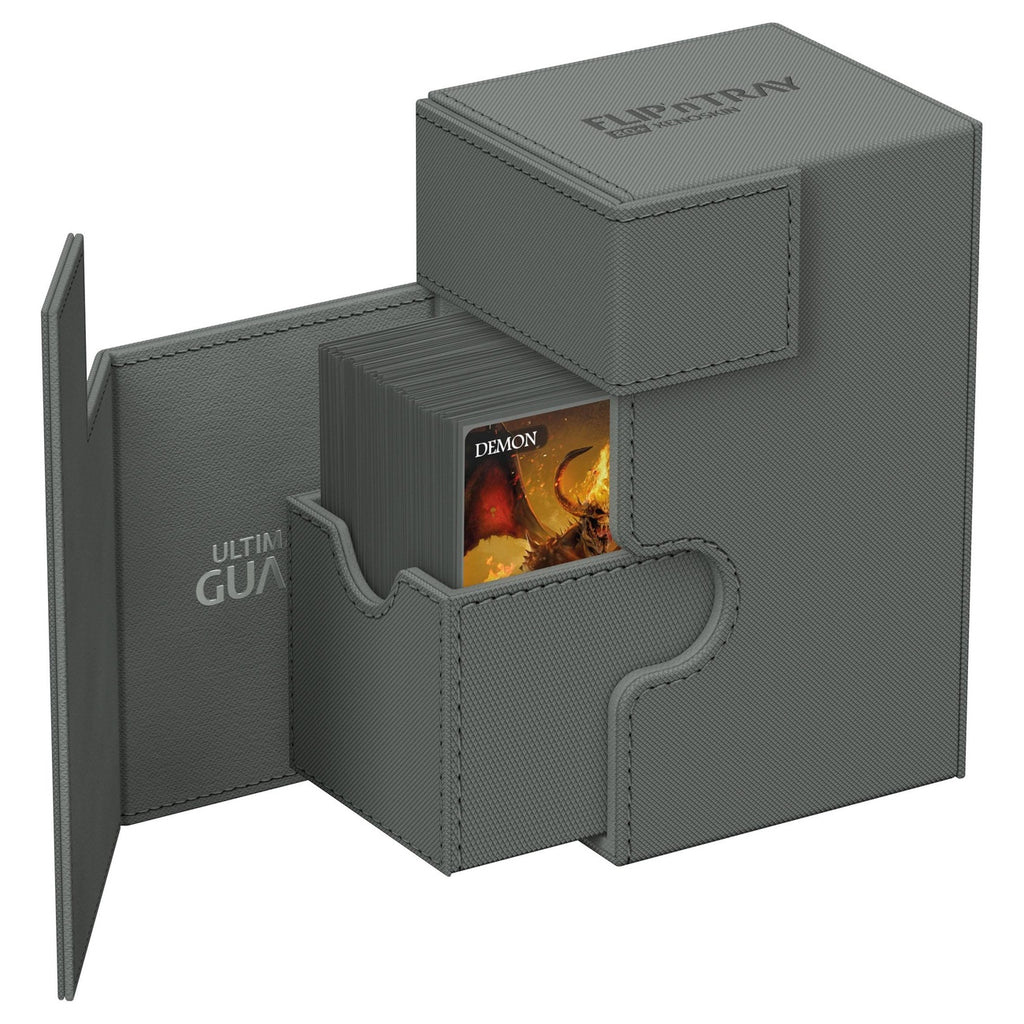 Produktbild Ultimate Guard Flip'n'Tray 80+ XenoSkin Deckbox grau