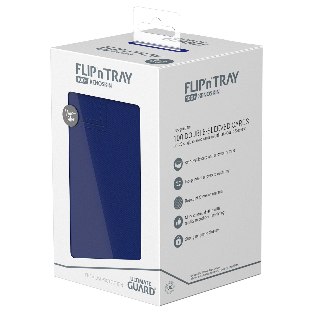 Produktbild Ultimate Guard Flip'n'Tray 100+ Xenoskin - Blue