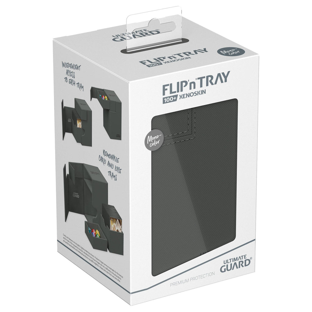 Produktbild Ultimate Guard Flip'n'Tray 100+ Xenoskin - Grey