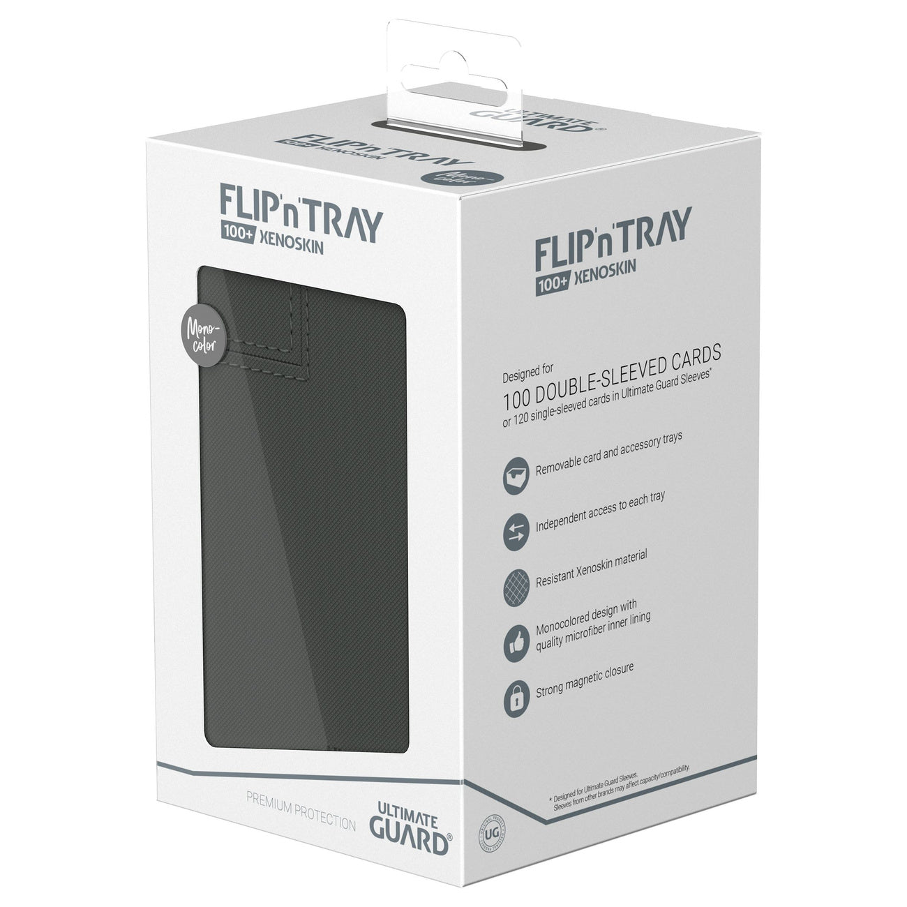 Produktbild Ultimate Guard Flip'n'Tray 100+ Xenoskin - Grey