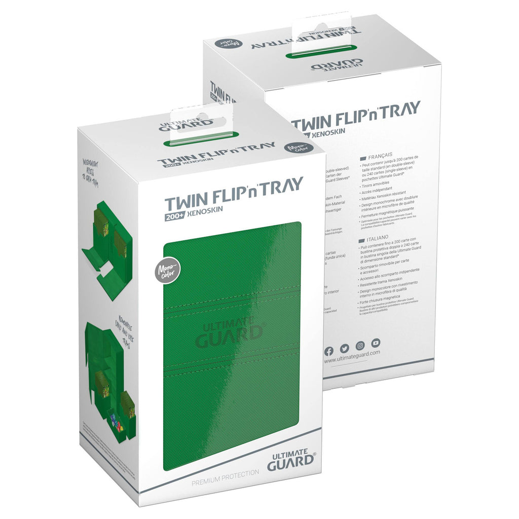Produktbild Ultimate Guard Twin Flip'n'Tray 200+ Xenoskin - Green