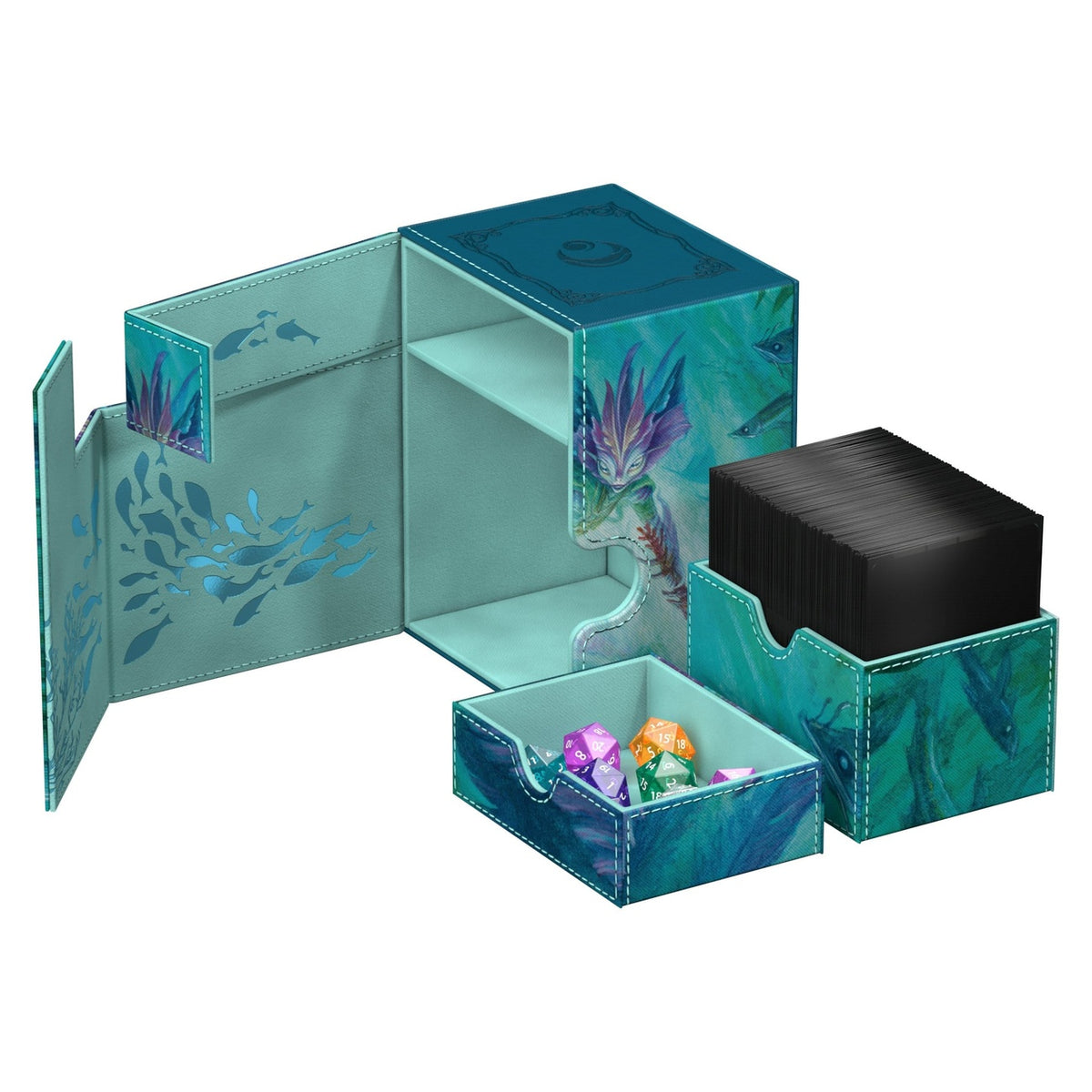 Produktbild Ultimate Guard Flip'n'Tray 133+ Xenoskin Magic: The Gathering "Lorwyn Eclipsed" - Silvergill Mentor