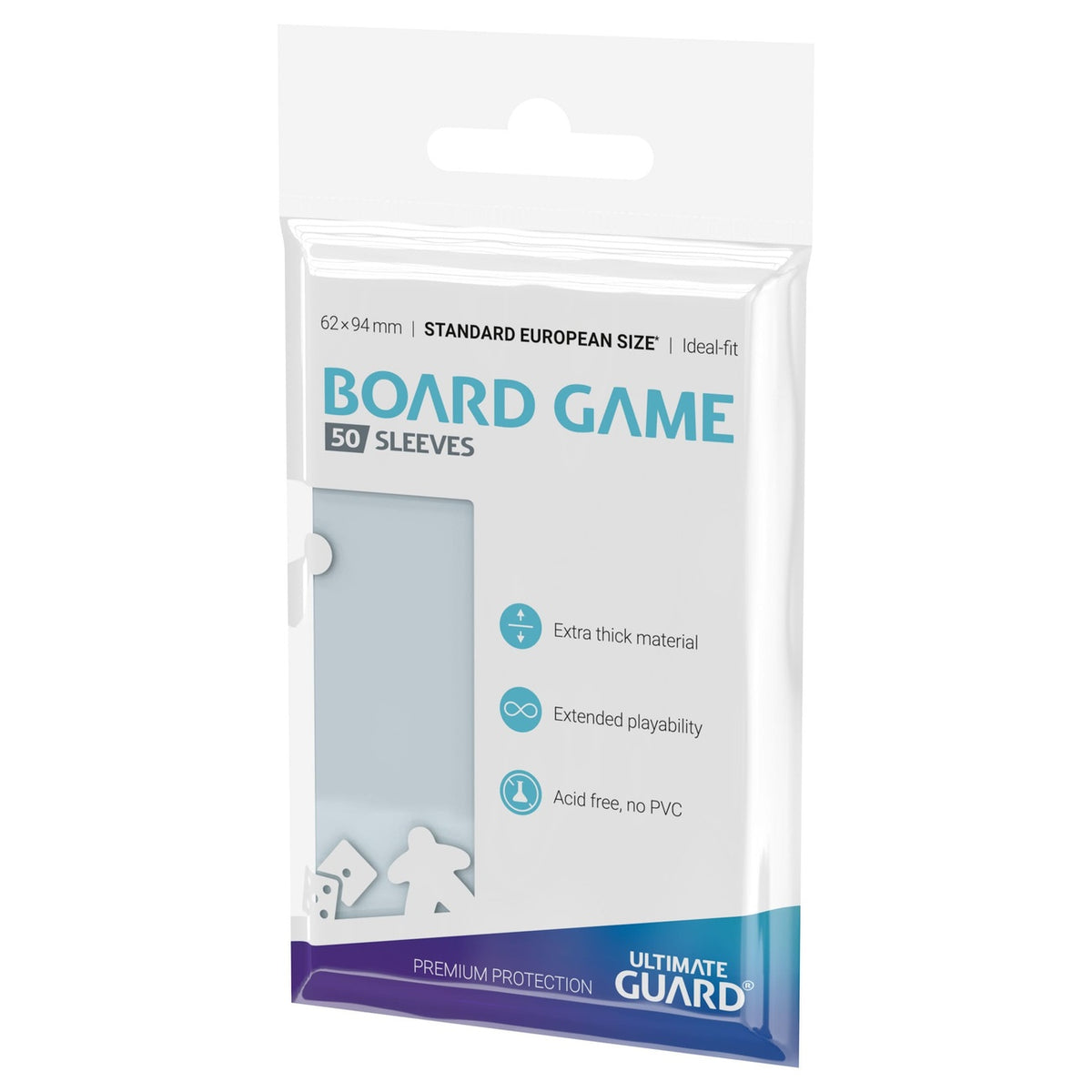 Produktbild Ultimate Guard Board Game Sleeves (50) - Standard European