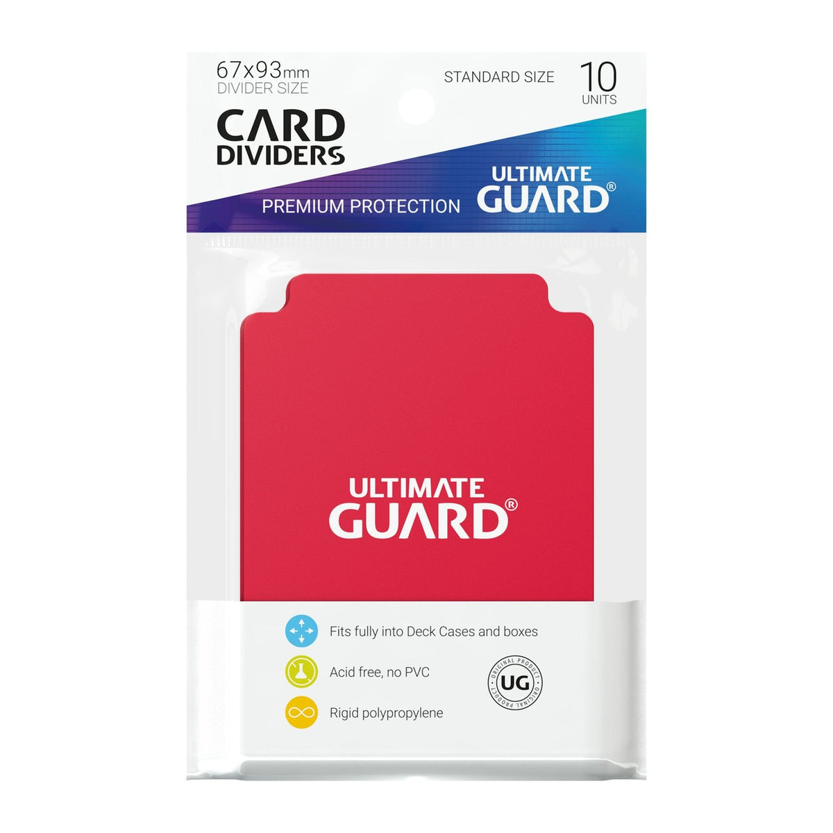 Produktbild Ultimate Guard Card Dividers Standard Size (10) - Red