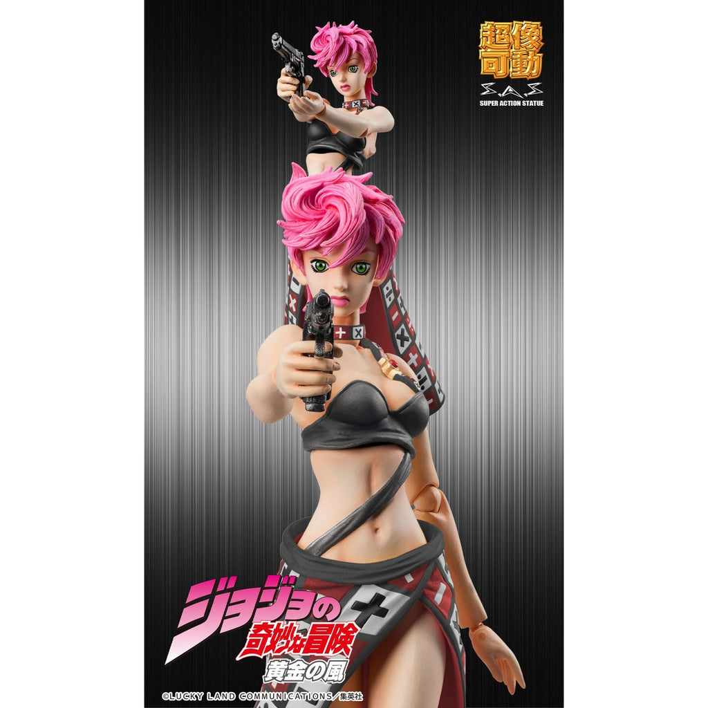 Produktbild JoJo's Bizarre Adventure Part 5 Super Action Actionfigur Trish Una Black Ver. 15 cm