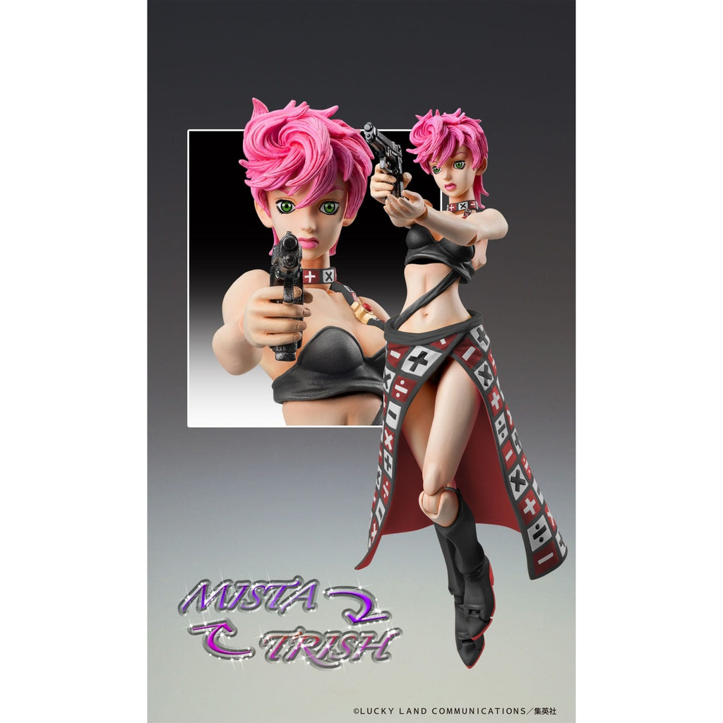 Produktbild JoJo's Bizarre Adventure Part 5 Super Action Actionfigur Trish Una Black Ver. 15 cm