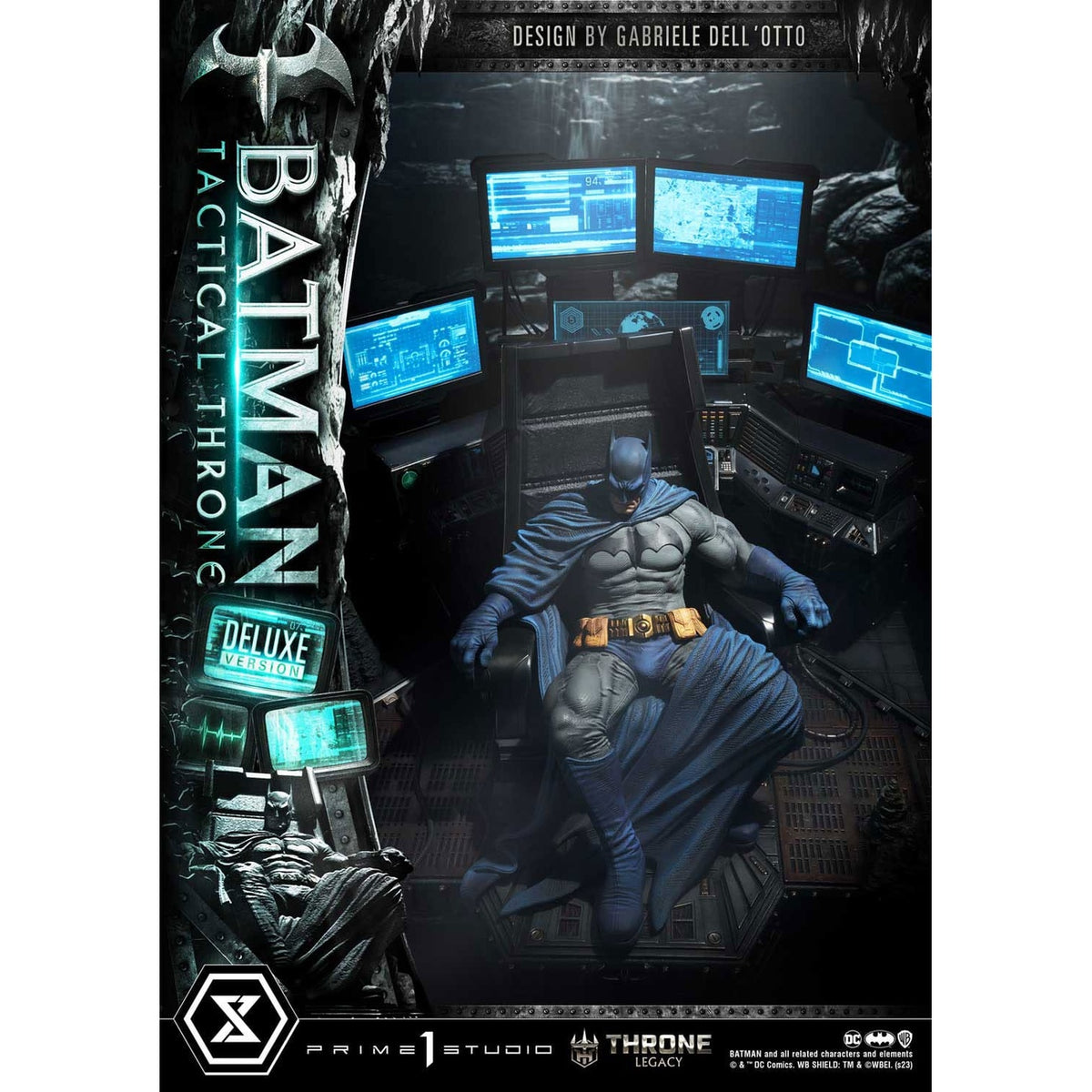 Produktbild DC Comics Throne Legacy Collection Statue 1/3 Batman Tactical Throne Deluxe Bonus Version 57 cm