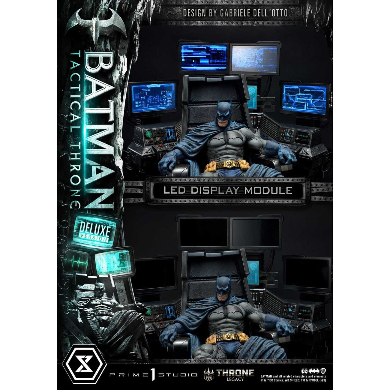 Produktbild DC Comics Throne Legacy Collection Statue 1/3 Batman Tactical Throne Deluxe Bonus Version 57 cm