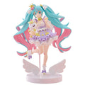 Produktbild Hatsune Miku Tenitol PVC Statue Hatsune Miku Yumekawa Princess Lavender Ver. 21 cm