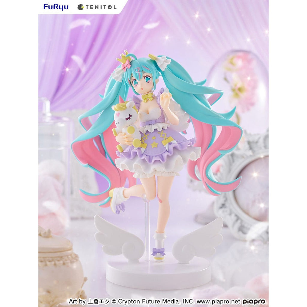 Produktbild Hatsune Miku Tenitol PVC Statue Hatsune Miku Yumekawa Princess Lavender Ver. 21 cm