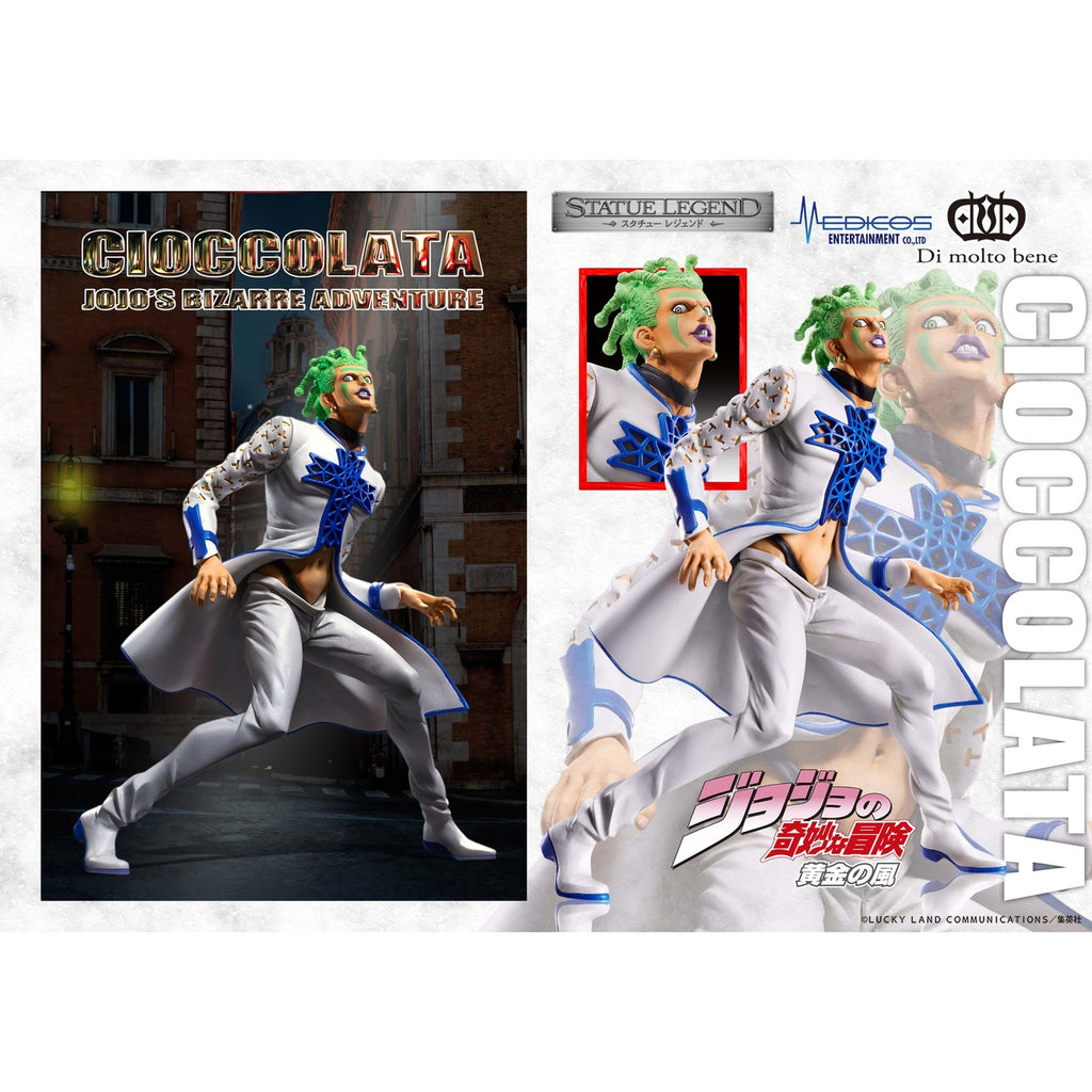 Produktbild JoJo's Bizarre Adventure Part 5 Golden Wind Statue Legend PVC Statue Cioccolata 17 cm