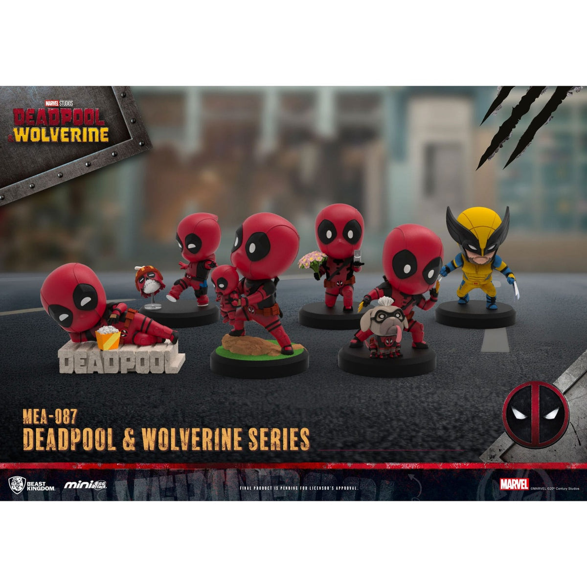 Produktbild Deadpool 3 Deadpool & Wolverine Series Mini Egg Attack Figuren Set 8 cm