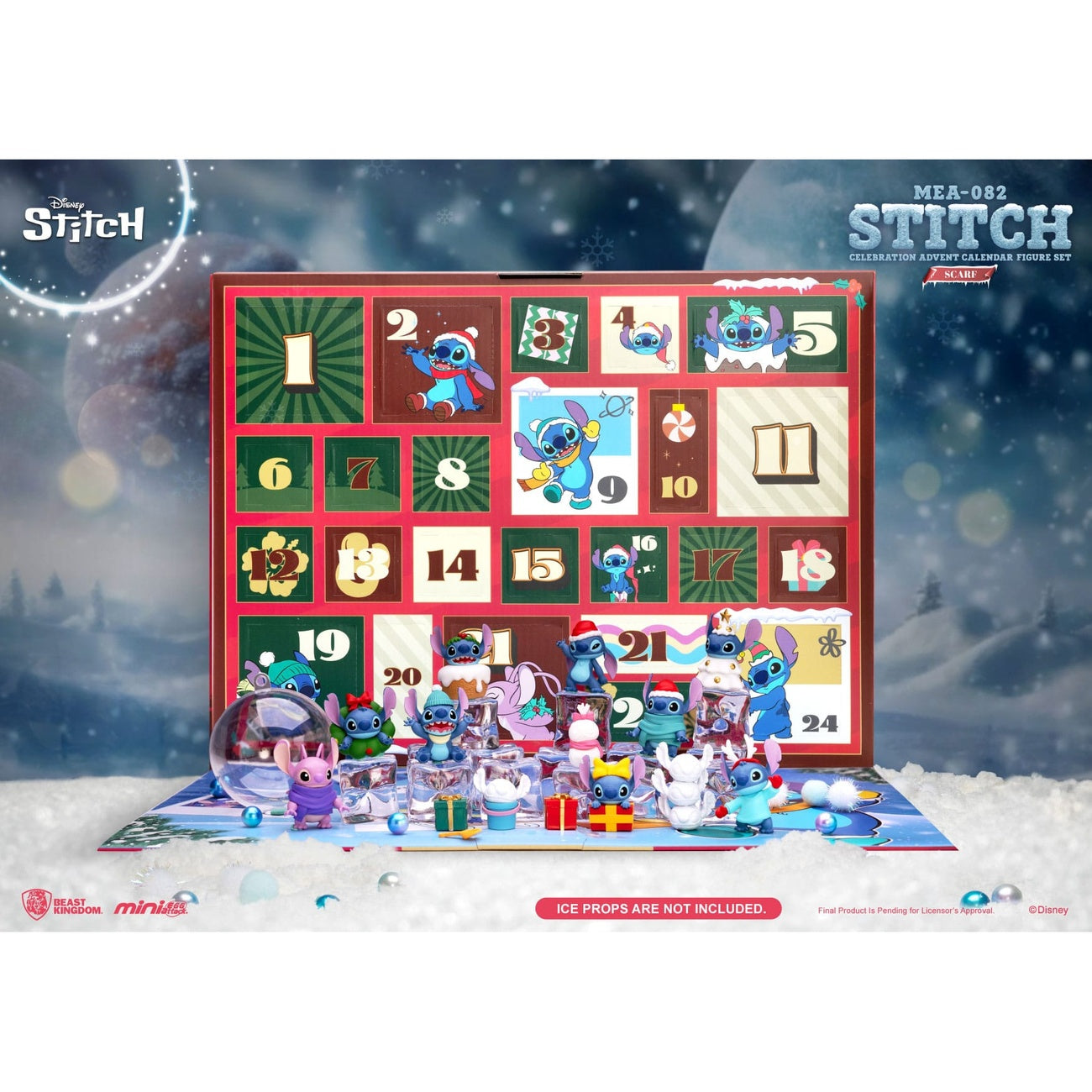 Produktbild Lilo & Stitch Mini Egg Attack Adventskalender Stitch celebration Figure Set (Cookie) 10 cm