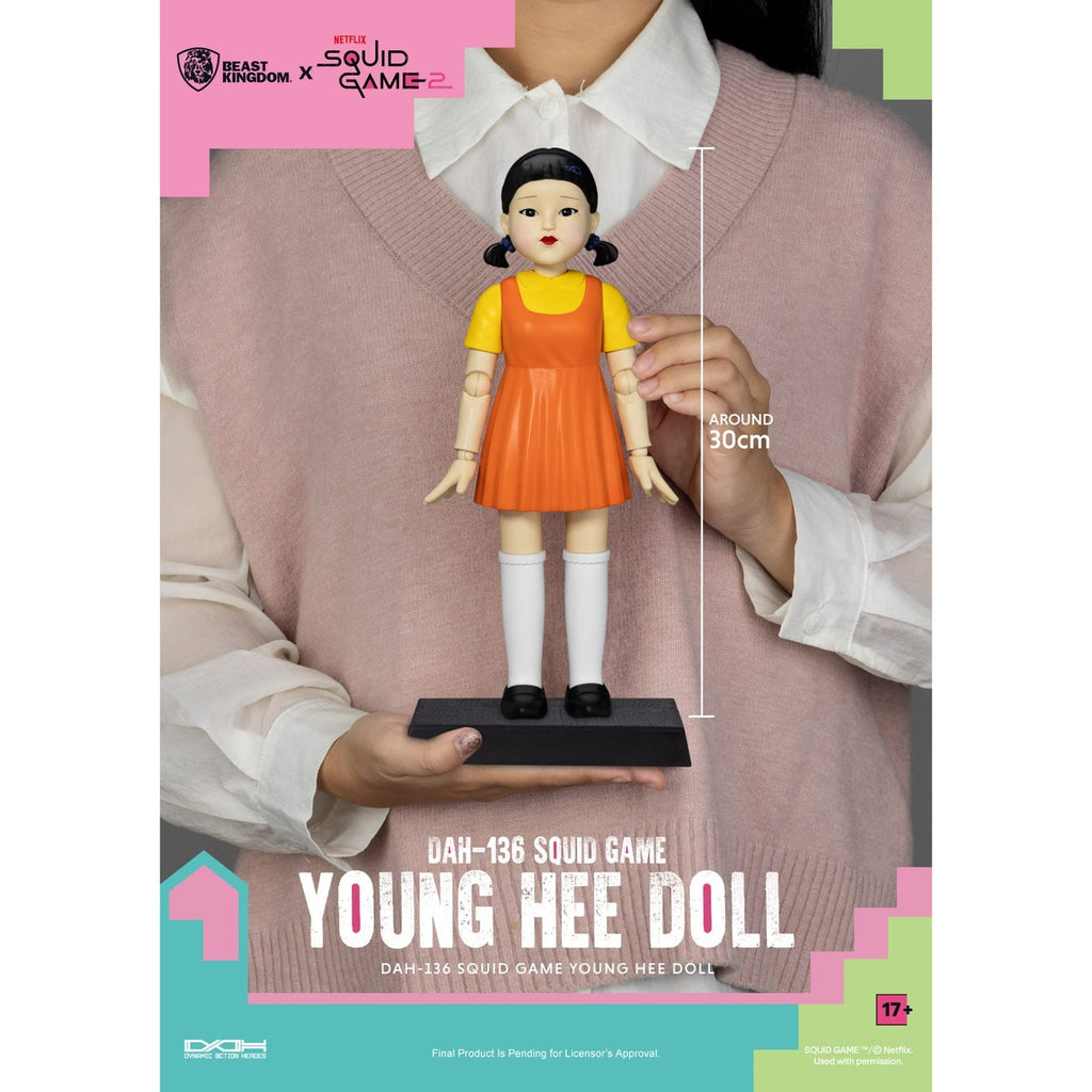 Produktbild Squid Game Actionfigur mit Sound Young Hee Doll 30 cm