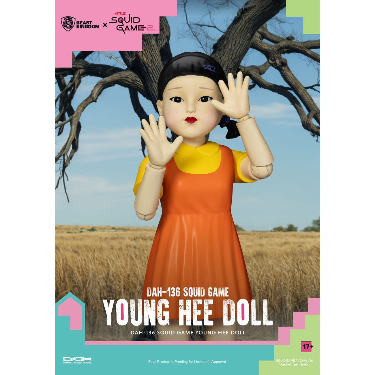 Produktbild Squid Game Actionfigur mit Sound Young Hee Doll 30 cm