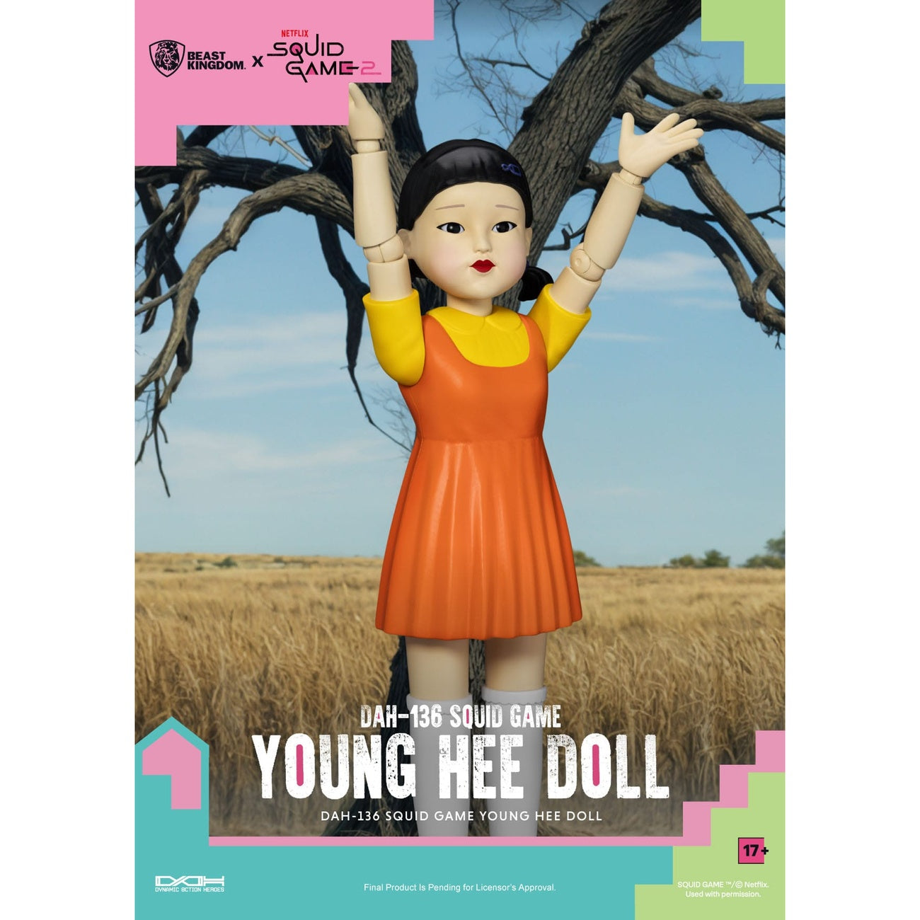 Produktbild Squid Game Actionfigur mit Sound Young Hee Doll 30 cm
