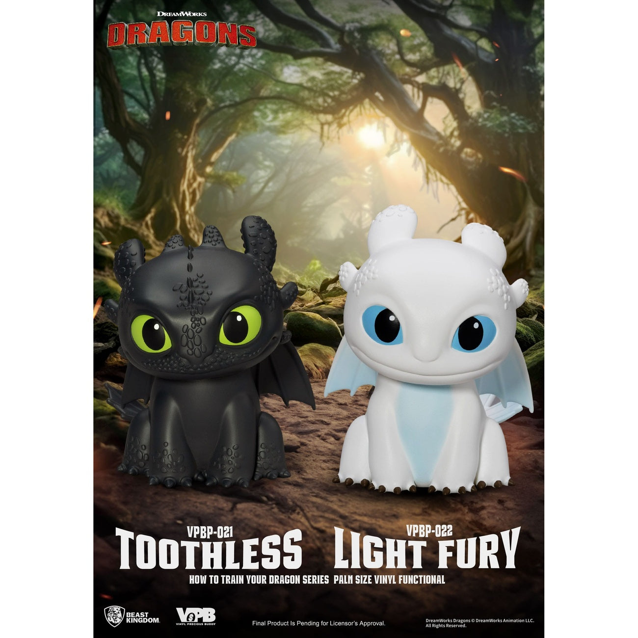Product image How to Train Your Dragon Piggy Vinyl Money Box Light Fury 12 cm