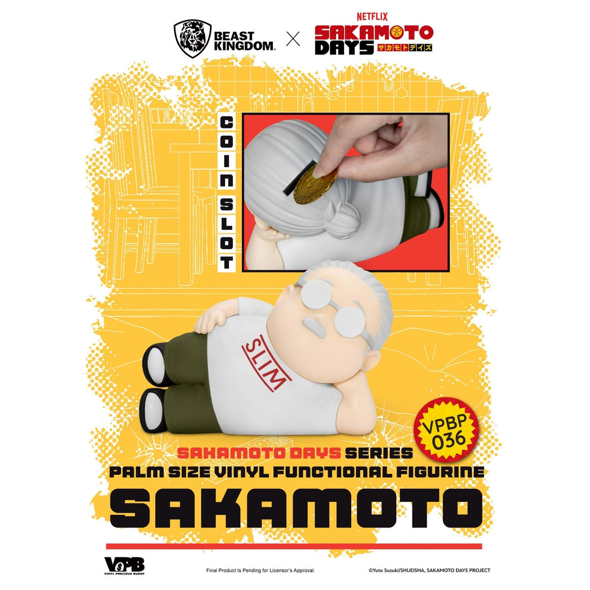 Produktbild Sakamoto Days Piggy Vinyl Spardose Taro Sakamoto 14 cm
