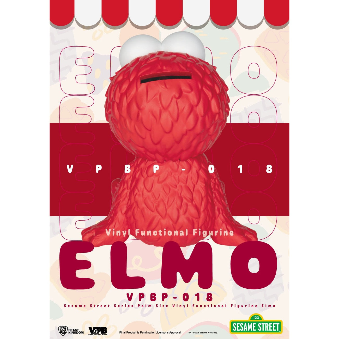 Produktbild Sesamstraße Piggy Vinyl Spardose Elmo 12 cm