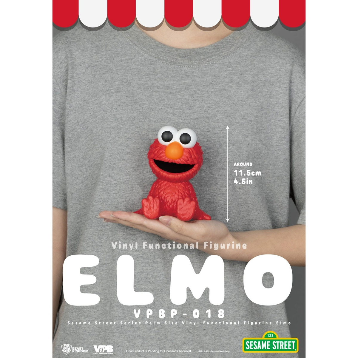 Produktbild Sesamstraße Piggy Vinyl Spardose Elmo 12 cm