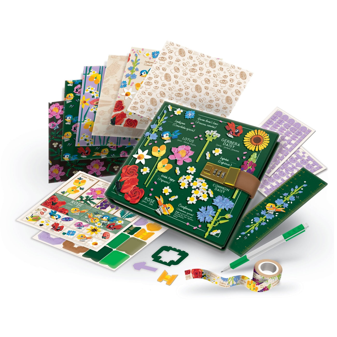 Produktbild LEGO Tagebuch Set mit Schloss Botanicals